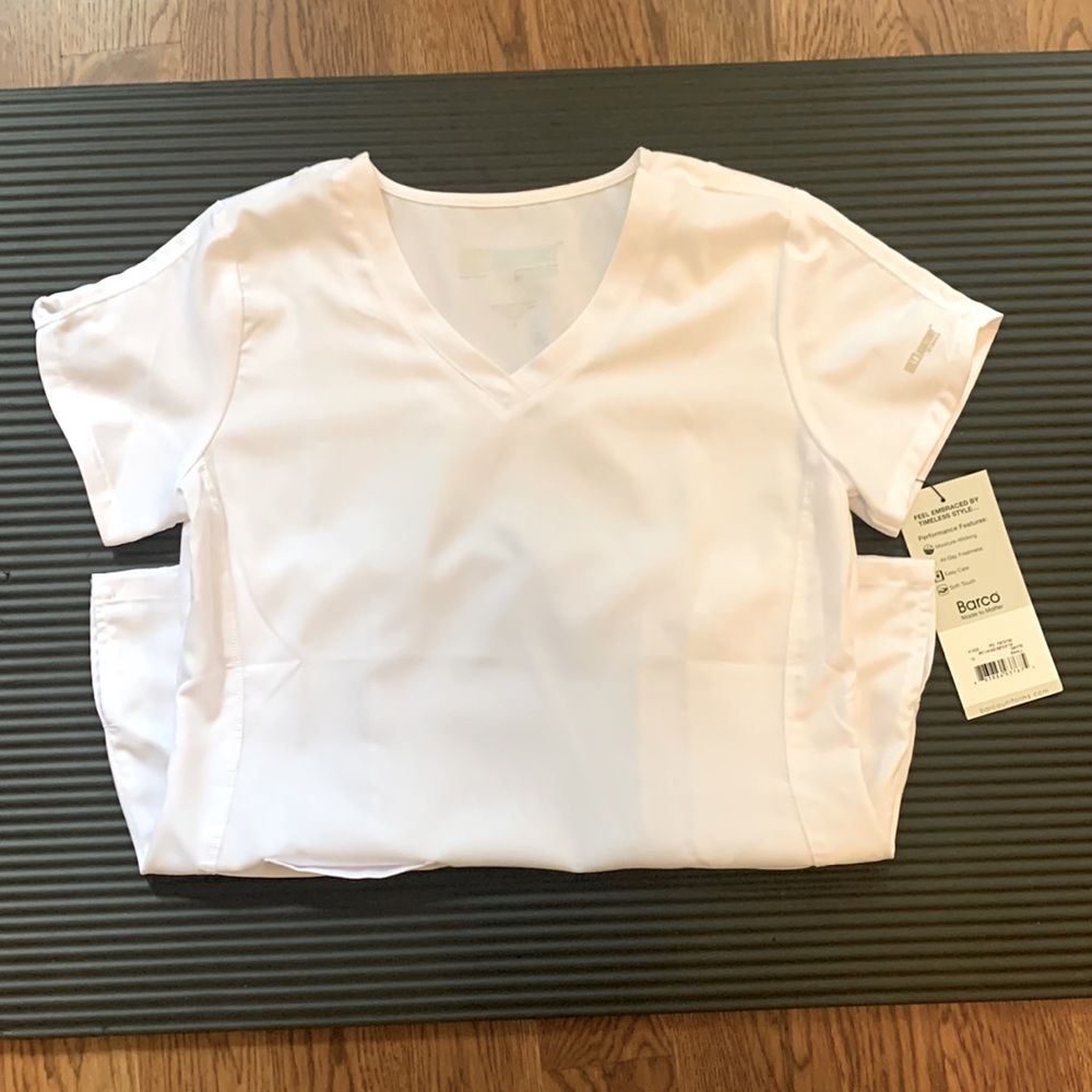 2 Grey’s Anatomy white scrub tops